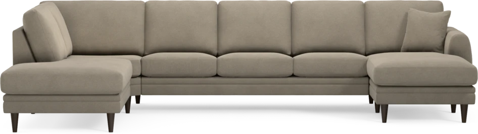 Eden - 3-sits soffa med divan vänster och schäslong höger - Beige