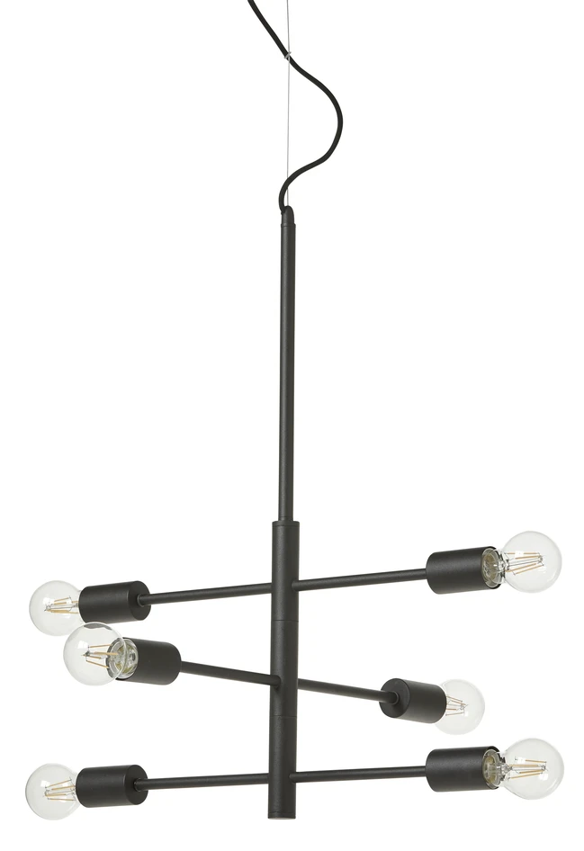 Dylan - Taklampa, H62 Ø50 cm - Svart
