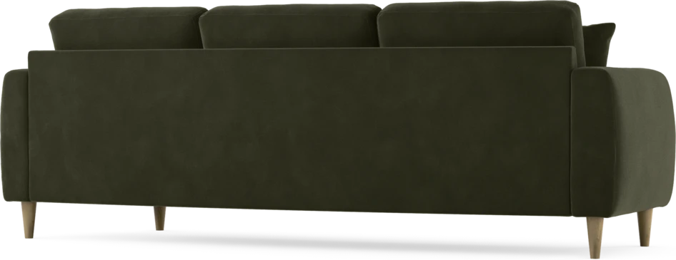 Eden - 3-sits soffa svängd - Grön