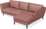 Madison Lux - 2-sits soffa med schäslong höger - Röd