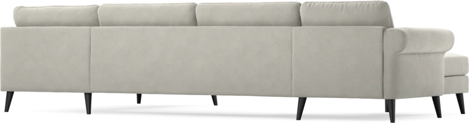 Bridge - 3-sits soffa med schäslong vänster och divan höger - Grå