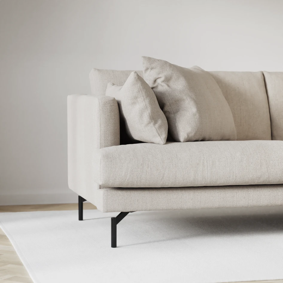 Harper - 3-sits soffa med divan höger - Beige