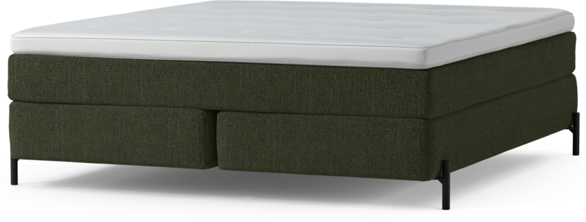 Delux Sense - Kontinentalsäng, dubbelsäng med bäddmadrass och sängben