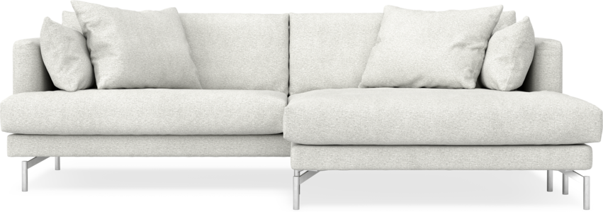 Harper - 4-sits med schäslong XL höger - Vit