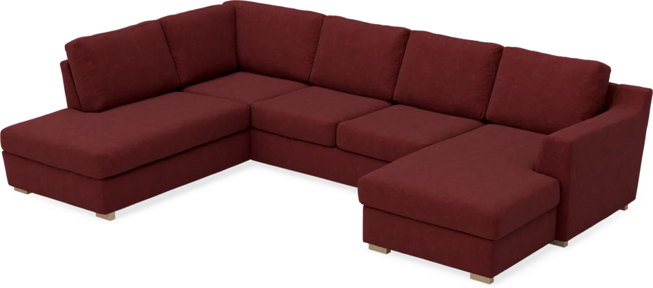 Friday - 3-sits soffa med divan vänster och schäslong höger - Rosa