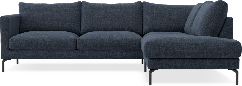 Impression Delux - 3-sits soffa med divan höger - Blå