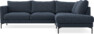 Impression Delux - 3-sits soffa med divan höger - Blå