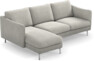 Madison Lux - 2-sits soffa med schäslong vänster - Grå