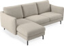 Madison Lux - 2-sits soffa med schäslong vänster - Beige