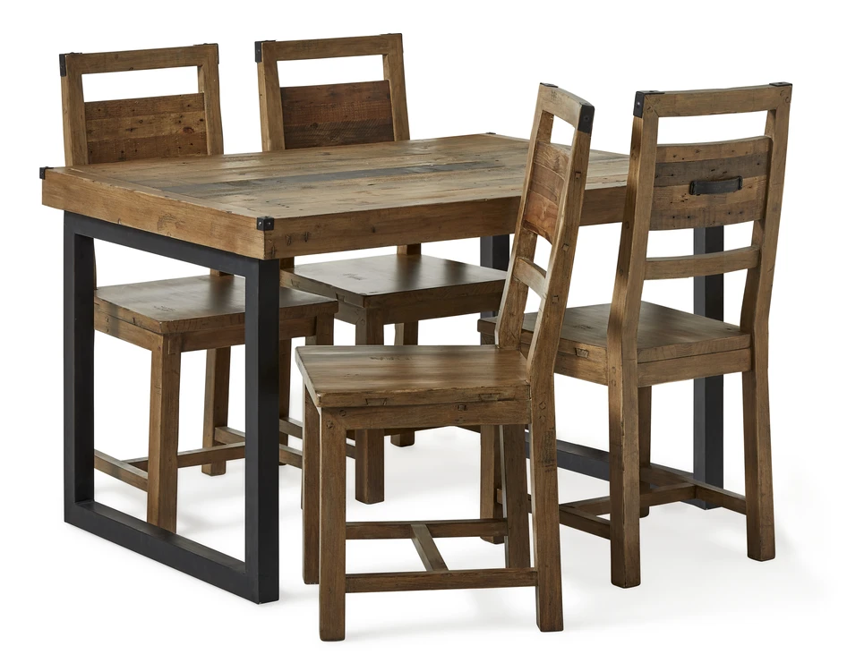 Woodenforge - Matgrupp med 4 stolar Woodenforge - Beige
