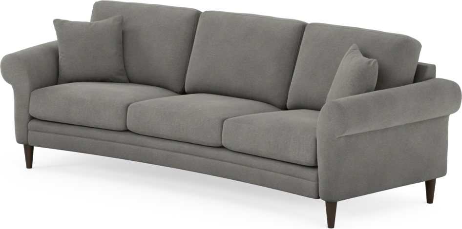 Eden - 3-sits soffa svängd - Grå