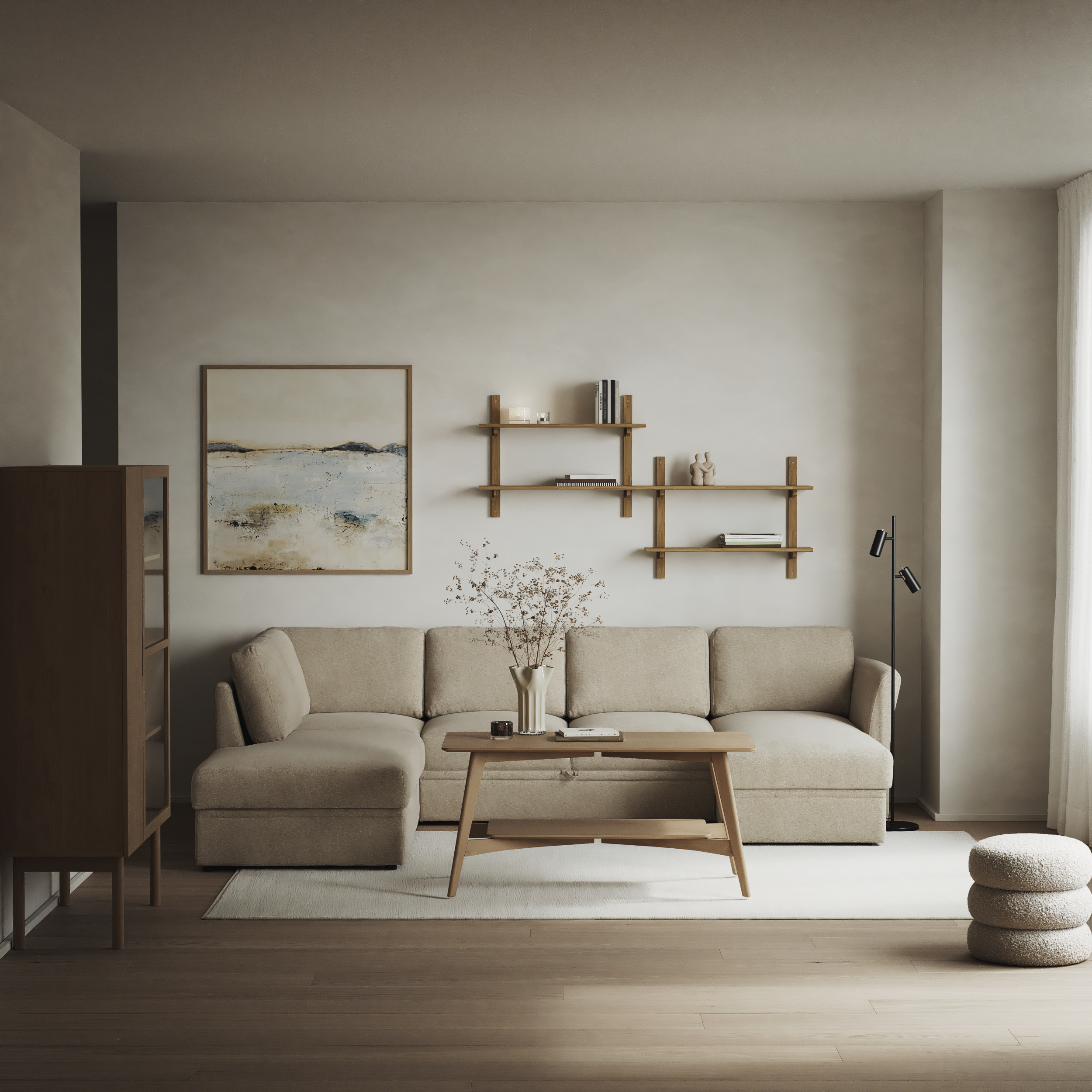 Öland - Bäddsoffa med divan vänster och schäslong höger - inspiration