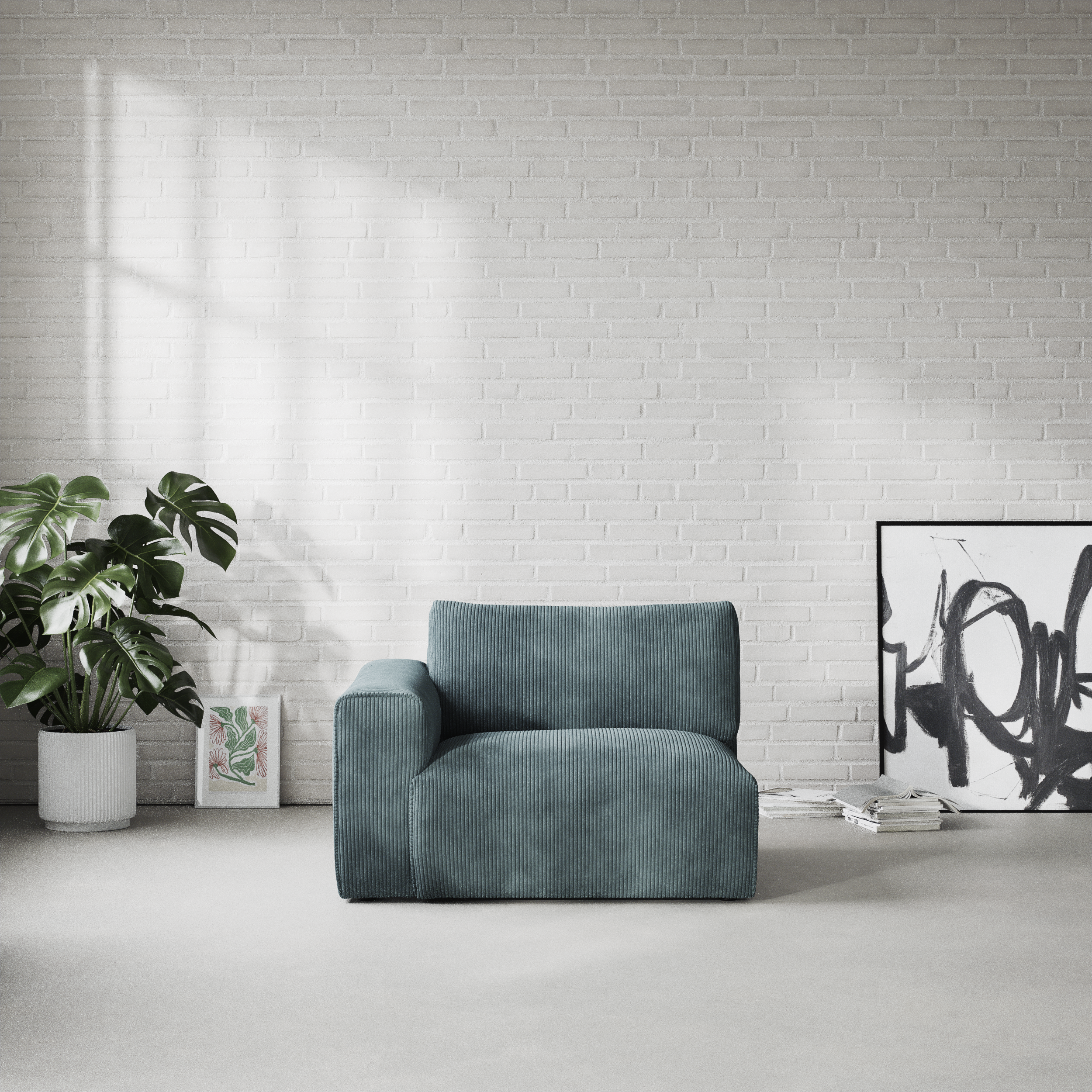Free, 1,5-sits med armstöd vänster