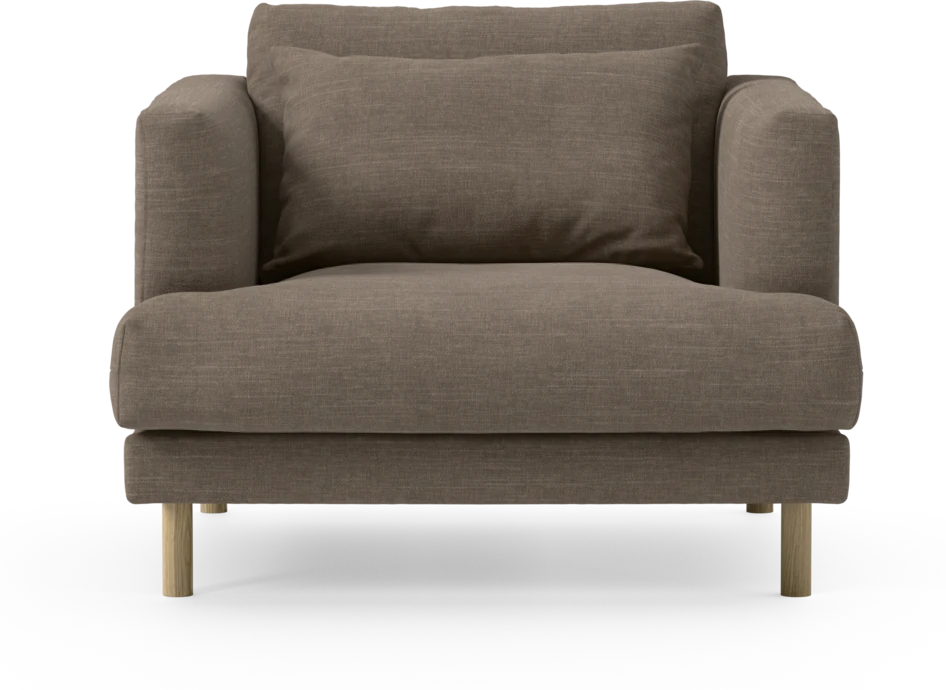 Harper - Fåtölj, 75 cm - Brun