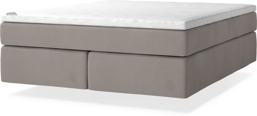 Cape Farewell Comfort - Kontinentalsäng, dubbelsäng med svävande utseende - Grå