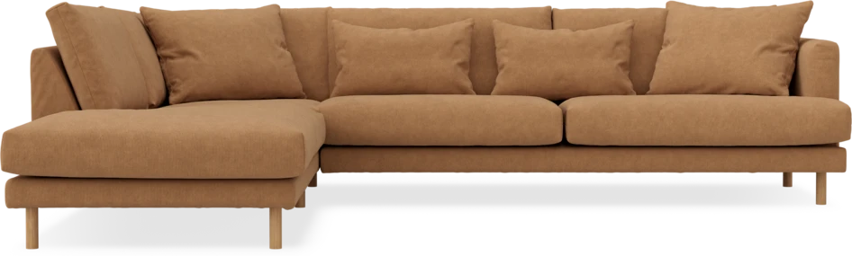 Harper - 3-sits soffa med divan vänster - Gul