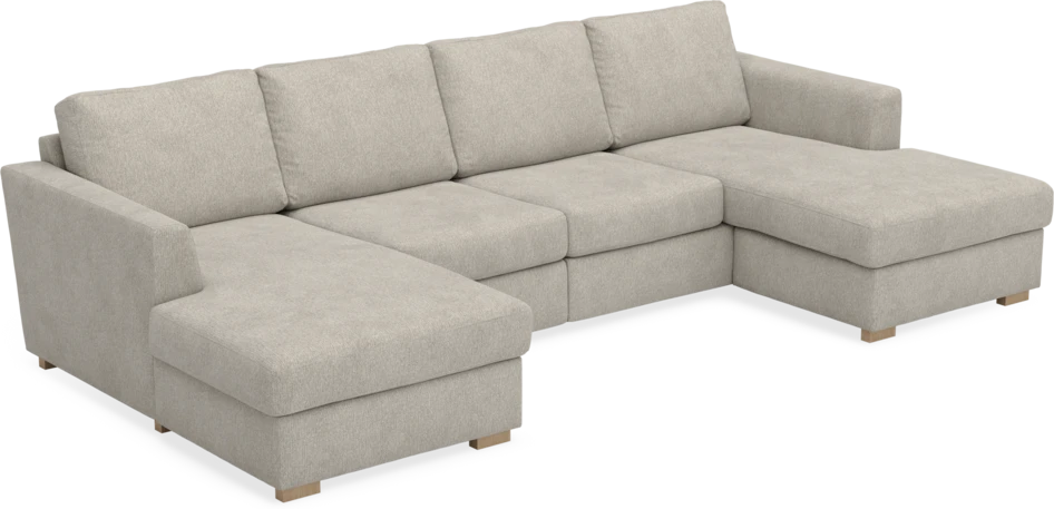 Friday - 2-sits soffa med två schäslonger - Beige