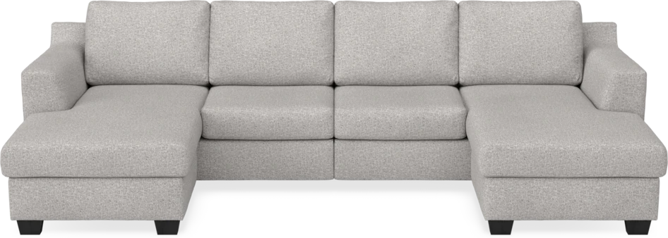 Friday - 2-sits soffa med två schäslonger - Vit