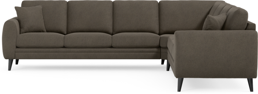 Eden - Hörnsoffa, 3+3-sits - Brun