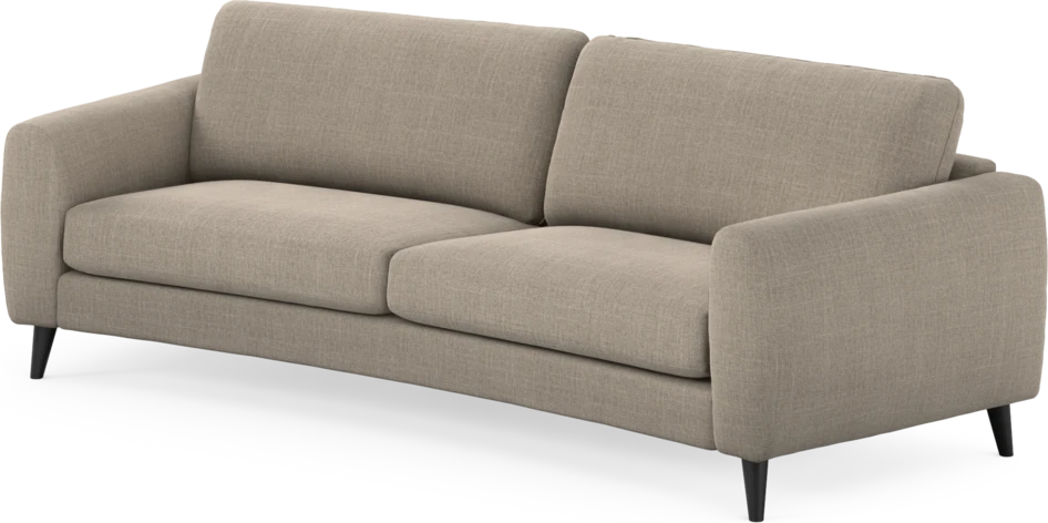Bridge - 3-sits soffa svängd - Beige