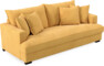 Mila - 3-sits soffa, hel dyna - Gul