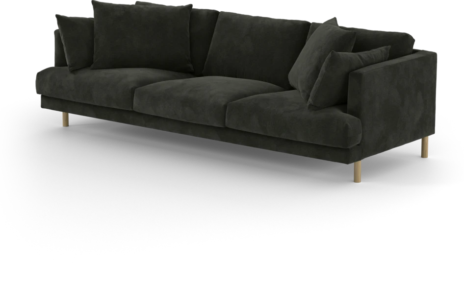 Harper - 4-sits soffa - Svart