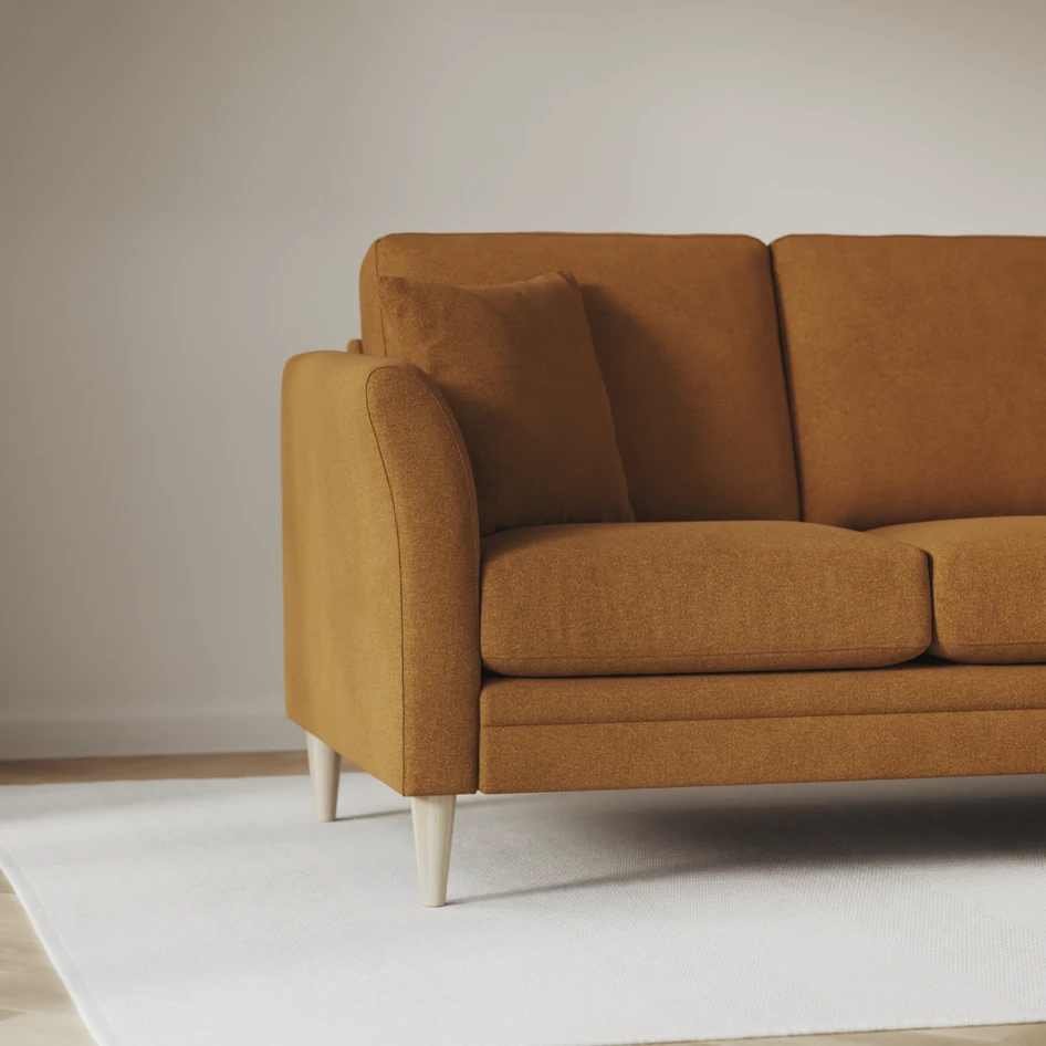 Eden - 2,5-sits soffa - Gul