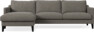 Winston - 3-sits soffa med schäslong, vändbar - Grå