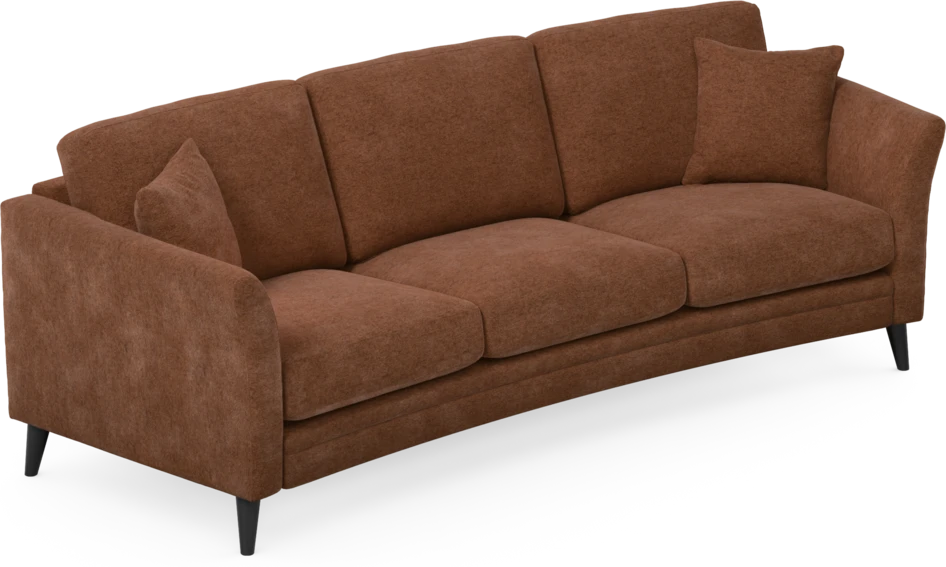 Eden - 3-sits soffa svängd - Orange