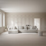 Rossi - 4-sits soffa med schäslong XL vänster - Beige