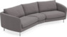 Madison - 3-sits soffa svängd, 90 cm - Grå