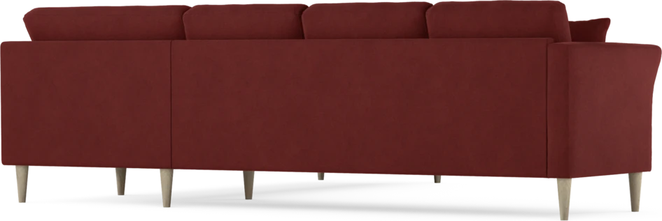 Eden - Hörnsoffa, 3+3-sits - Röd