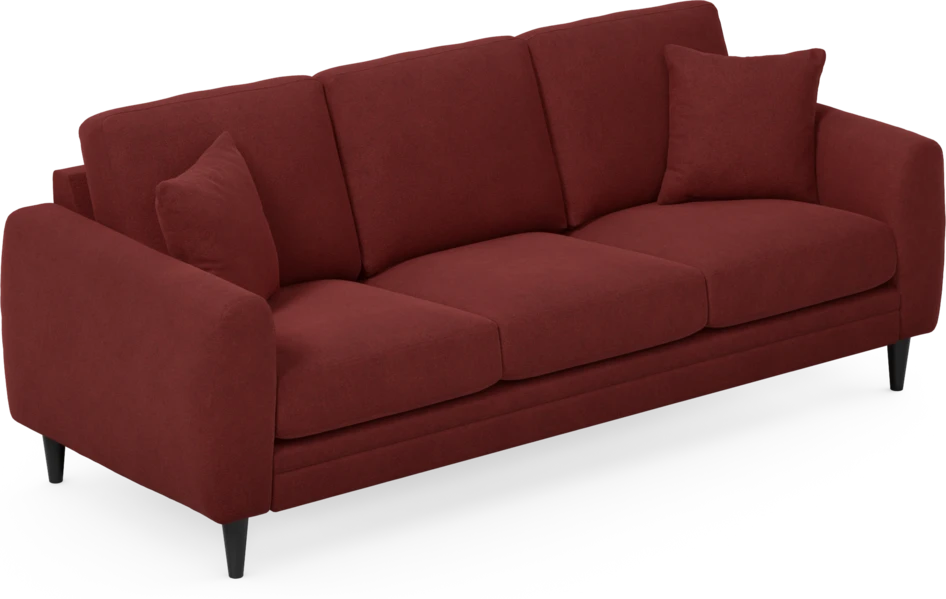 Eden - 3-sits soffa - Röd