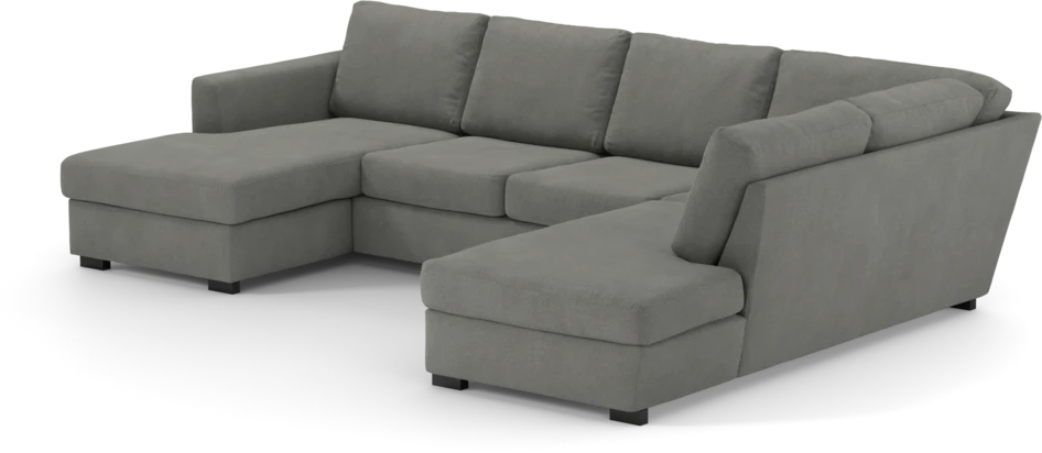 Friday - 3-sits soffa med schäslong vänster och divan höger - Grå