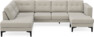 Rio - 3-sits soffa med divan vänster och schäslong höger - Beige
