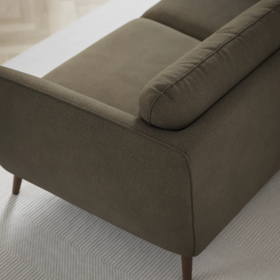 Madison - 2-sits soffa med divan vänster och schäslong höger - Brun