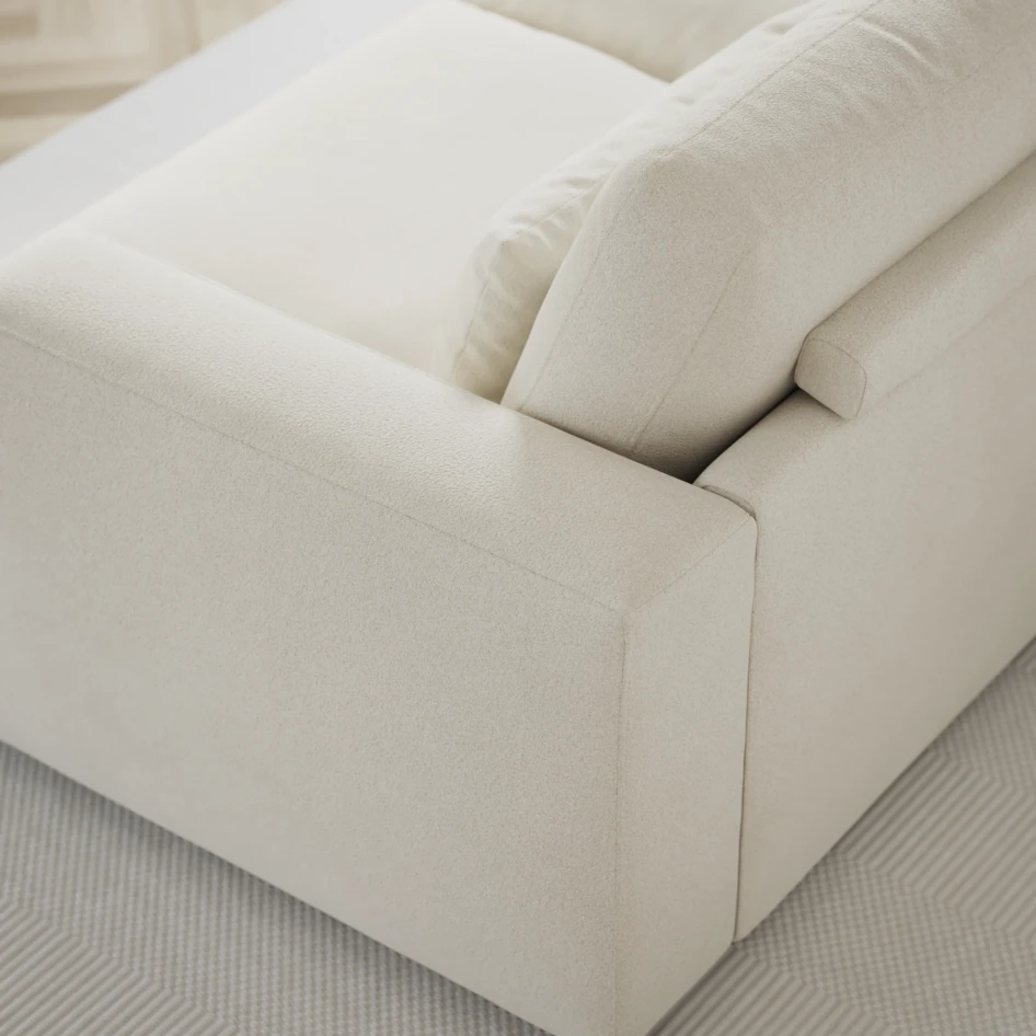 Noma - 3-sits soffa - Vit