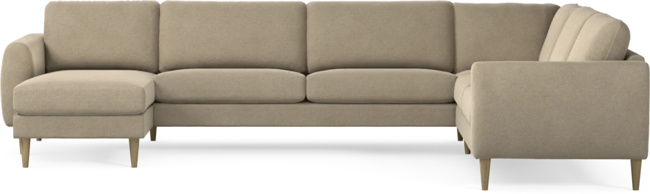 Bridge - Hörnsoffa, 3+2-sits med schäslong vänster - Beige