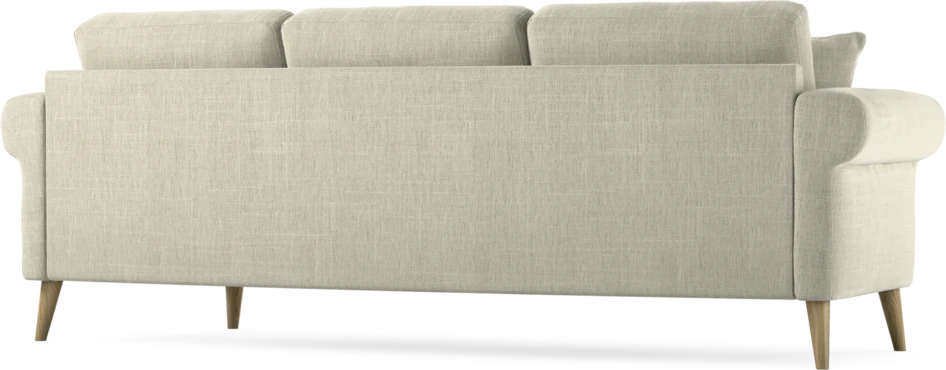 Eden - 3-sits soffa svängd - Beige