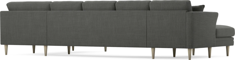 Eden - 3-sits soffa med schäslong vänster och divan höger - Grå