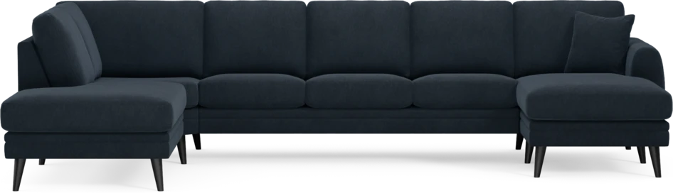 Eden - 3-sits soffa med divan vänster och schäslong höger - Blå