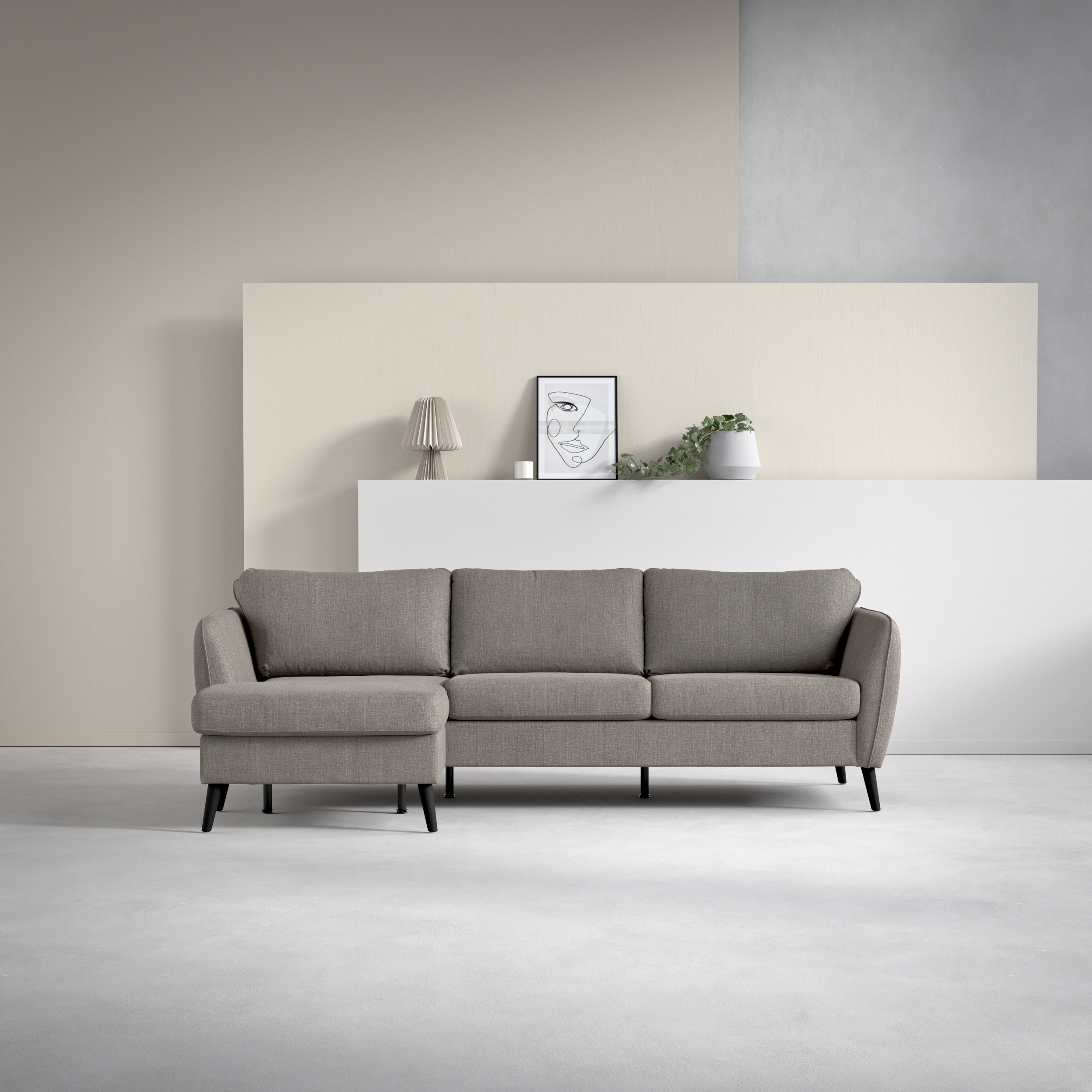 County - 3-sits soffa med flyttbar schäslong - inspiration