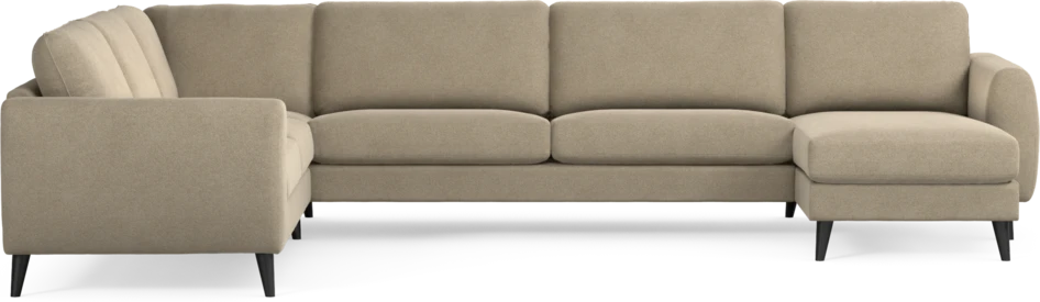 Bridge - Hörnsoffa, 2+3-sits med schäslong höger - Beige