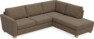 Friday - 2,5-sits soffa med divan höger - Brun