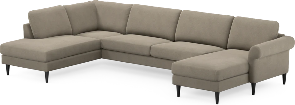 Bridge - 3-sits soffa med divan vänster och schäslong höger - Beige