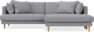 Harper - 4-sits med schäslong XL höger - Grå