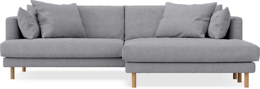 Harper - 4-sits med schäslong XL höger - Grå