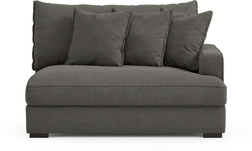 Rossi - 2-sits med armstöd höger - Grå