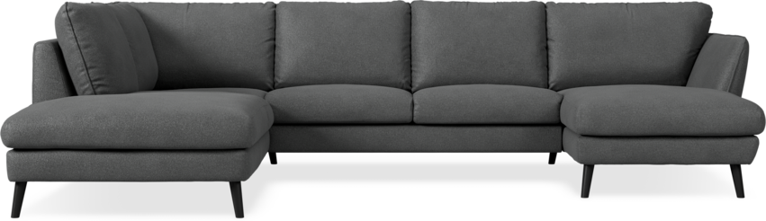 Madison Lux - 2-sits soffa med divan vänster och schäslong höger - Grå