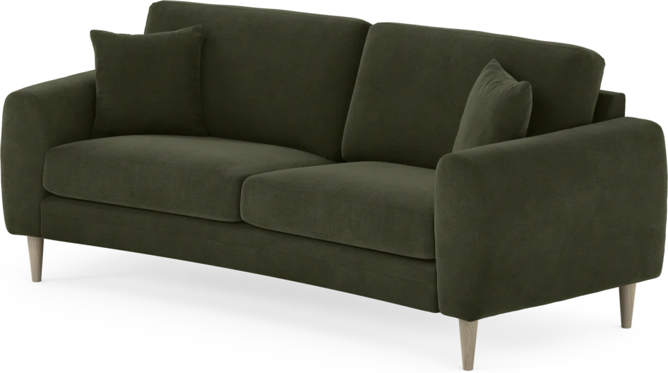 Eden - 2,5-sits soffa svängd - Grön